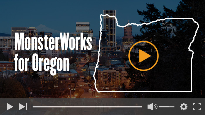 MonsterWorks for Oregon Labor Exchange and Case Management video player